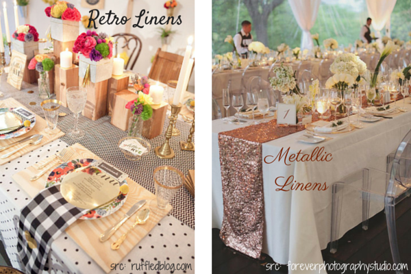 Wedding Linens :: Retro :: Metallic