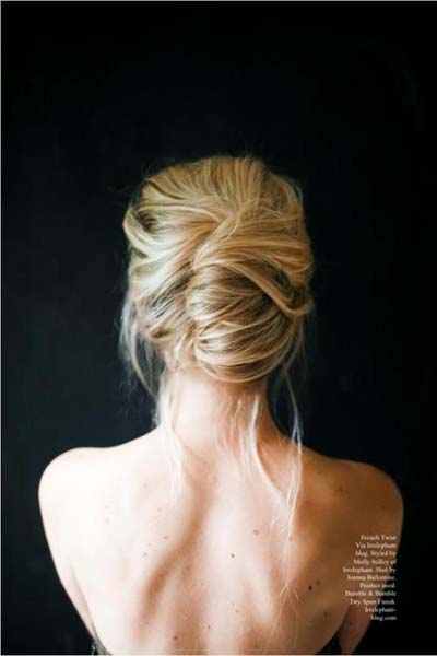 Bridal Hairstyles :: Modern French Twist