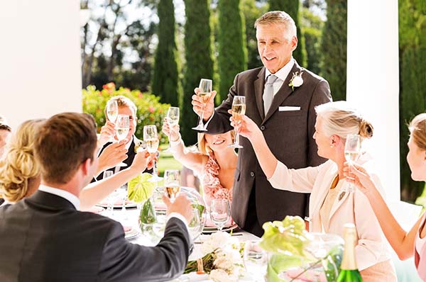 Father Toasting at Wedding | Wedding Ideas | How to Include Dad in Your Wedding