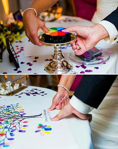 Rainbow Guest Book for Gay Wedding | Same-Sex Wedding in Las Vegas | LGBTQ Wedding Ideas