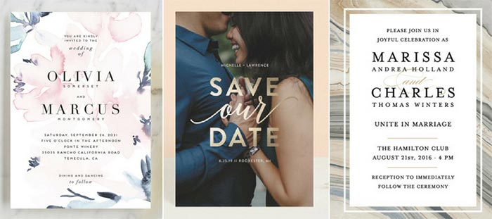 2018 Wedding Invitations and Save the Dates | 2018 Wedding Trends