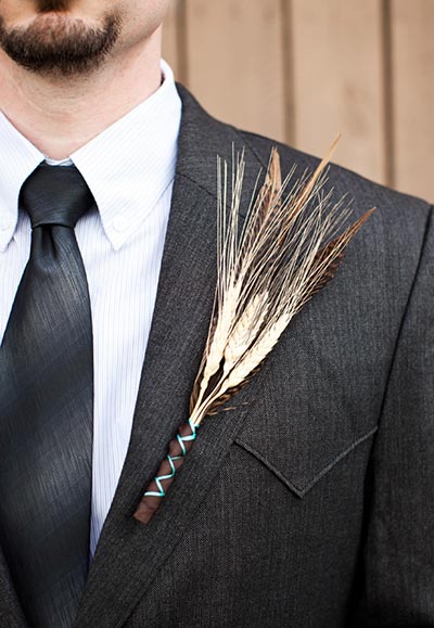 Wheat Boutonniere