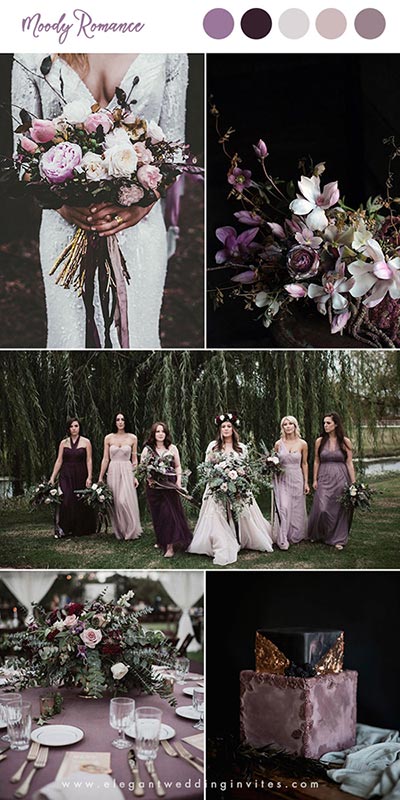 Purple Wedding | Dusty Purple Color Palette Fall | Wedding Color Themes | Fall Wedding Ideas